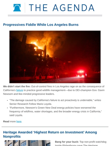 Heritage Foundation Newsletter