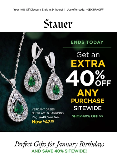 Stauer Sale Announcement