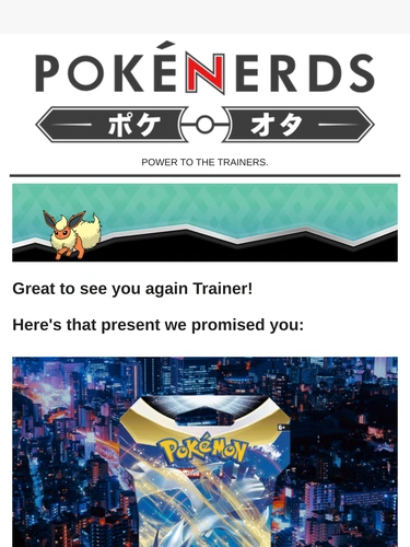 The PokeNerds Store Newsletter