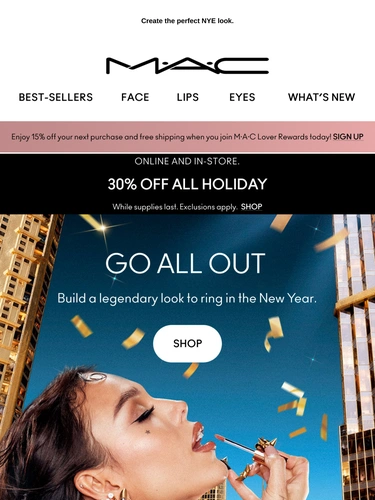 M·A·C Cosmetics Newsletter