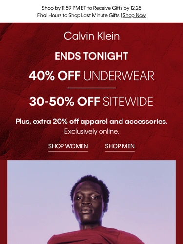 Calvin Klein Newsletter