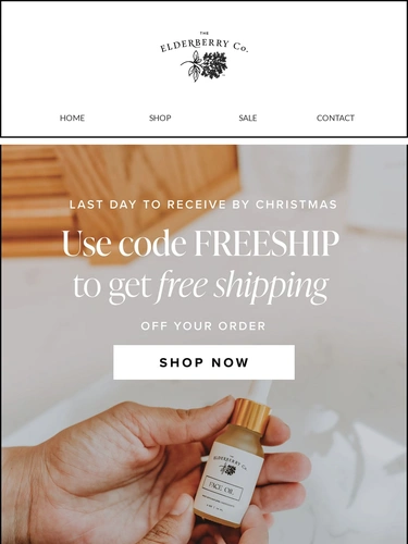 The Elderberry Company Sale Announcement