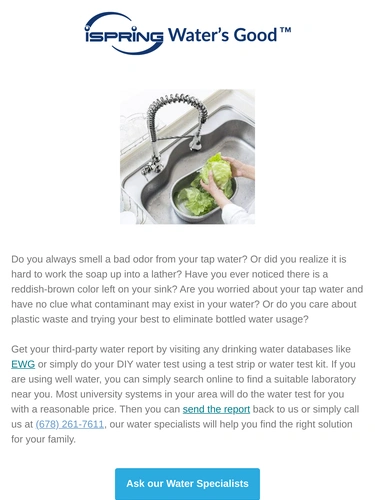 iSpring Water Systems Newsletter