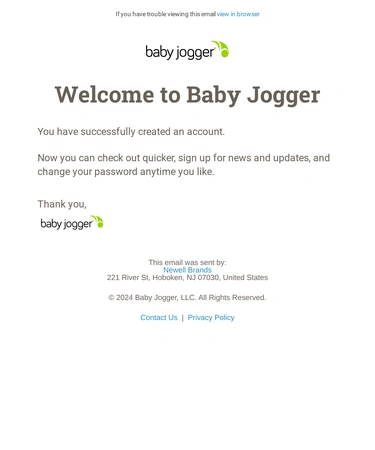 Baby Jogger Newsletter