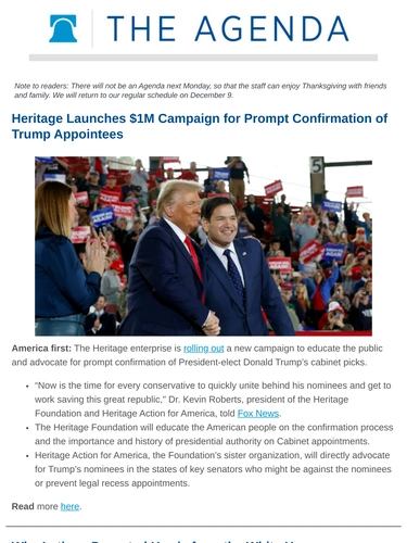 Heritage Foundation Newsletter