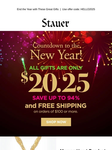 Stauer Newsletter