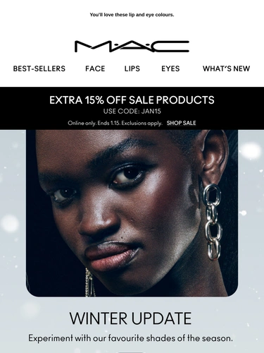 M·A·C Cosmetics Sale Announcement