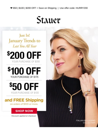 Stauer Sale Announcement