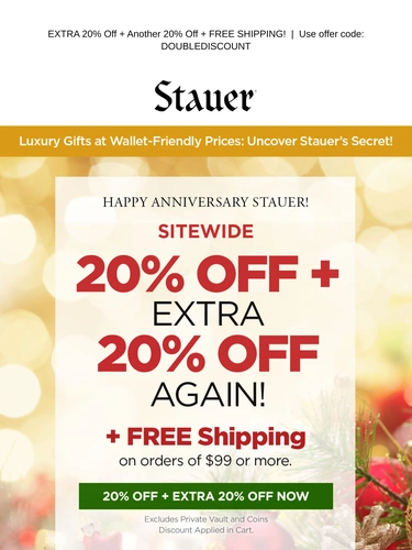 Stauer Newsletter