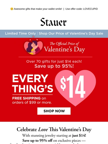 Stauer Sale Announcement