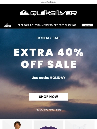 Quiksilver Holiday Campaign