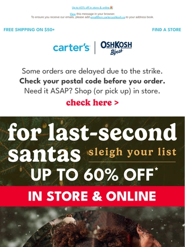 Carter's OshKosh Newsletter