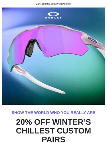 Oakley Sale Announcement