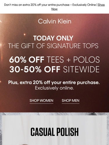 Calvin Klein Newsletter