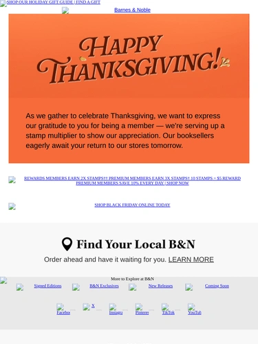 Barnes & Noble Newsletter