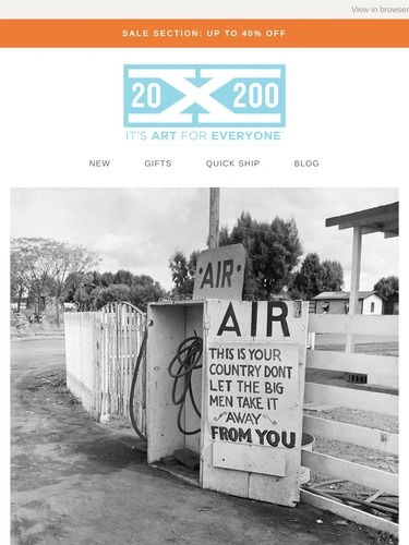 20x200 Newsletter