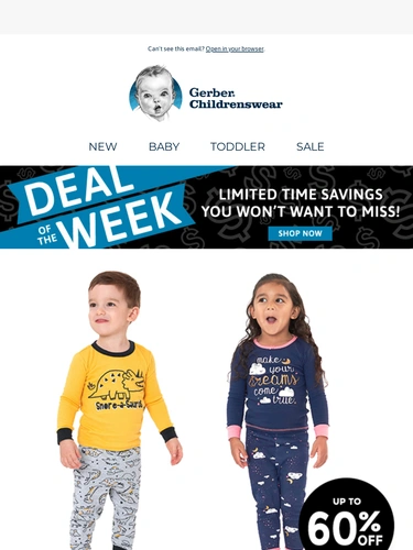 Gerber Childrenswear Newsletter