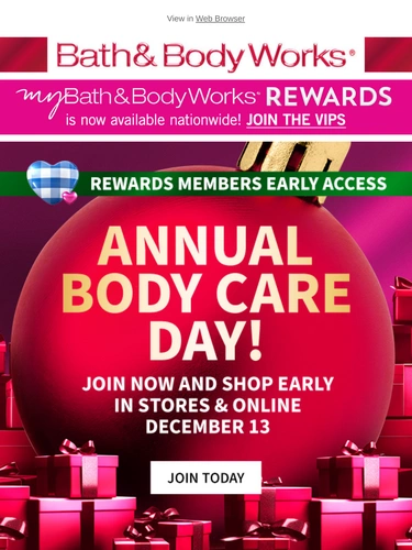 Bath & Body Works Newsletter