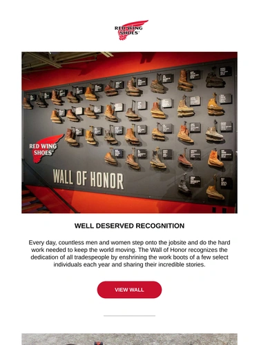 Red Wing Shoes Newsletter