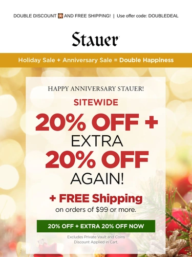 Stauer Newsletter