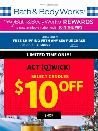 Bath & Body Works Sale Announcement