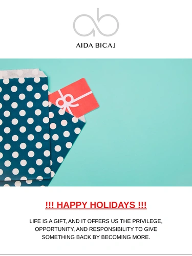 Aida Bicaj Newsletter