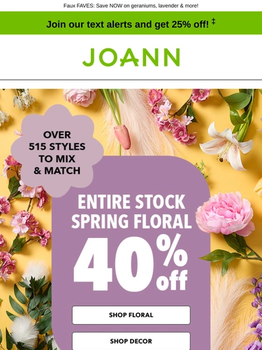 Joann Sale Announcement