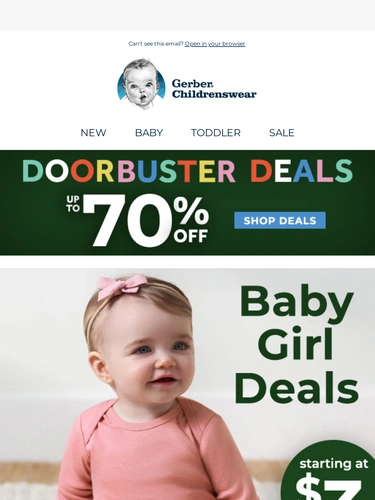 Gerber Childrenswear Newsletter