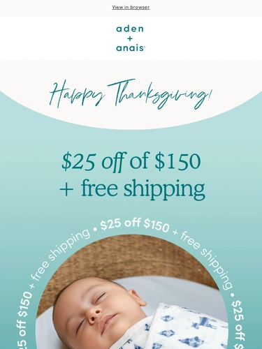 Aden + Anais Newsletter