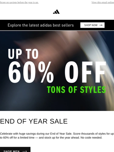 Adidas Sale Announcement