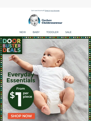 Gerber Childrenswear Newsletter