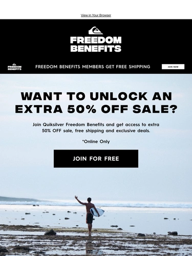 Quiksilver Newsletter