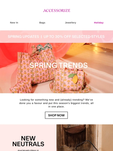 Accessorize Newsletter
