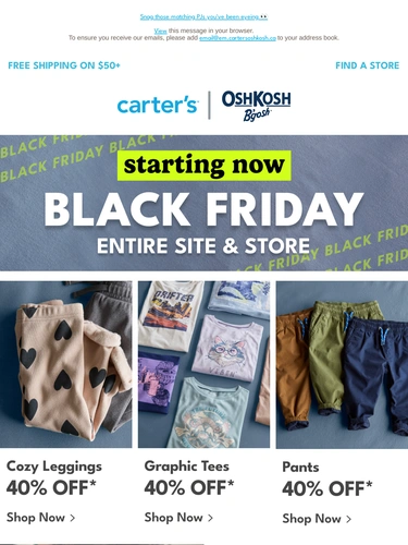 Carter's OshKosh Newsletter