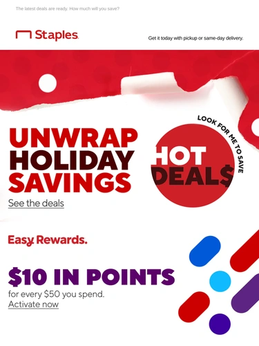 Staples Sale Announcement