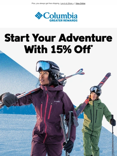 Columbia Sportswear Newsletter