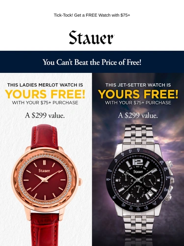 Stauer Sale Announcement