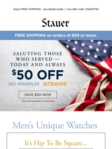 Stauer Newsletter