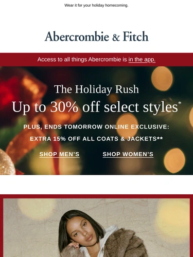 Abercrombie & Fitch Newsletter