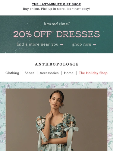 Anthropologie Newsletter