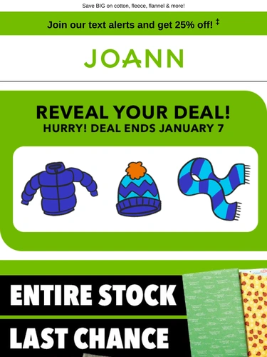 Joann Sale Announcement