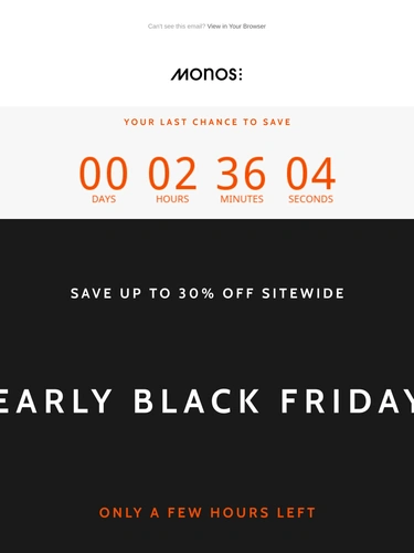 Monos Sale Announcement