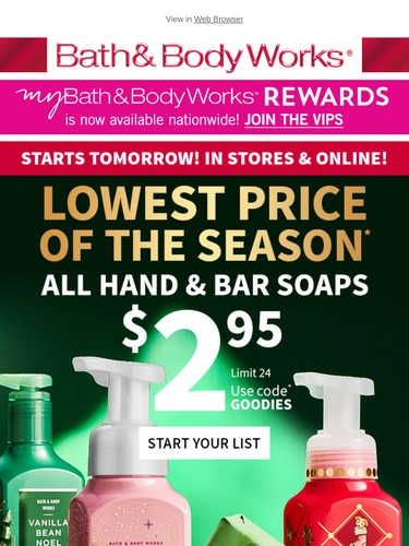 Bath & Body Works Newsletter