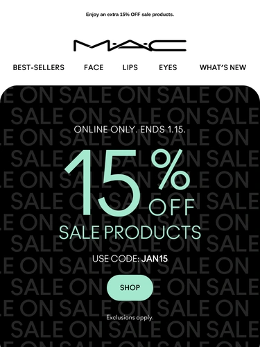 M·A·C Cosmetics Sale Announcement