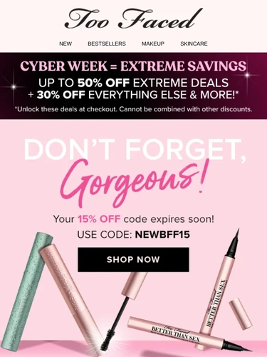 Too Faced Newsletter