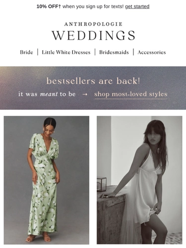 Anthropologie Newsletter