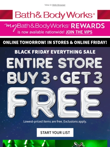 Bath & Body Works Newsletter