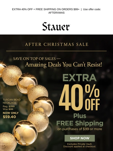 Stauer Newsletter