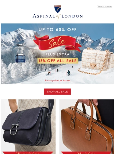 Aspinal of London Sale Announcement