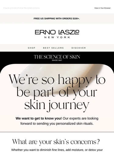 Erno Laszlo Newsletter